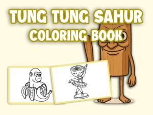 Игра Тунг Тунг Сахур: Книжка раскраска онлайн