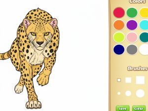 Игра Книжка раскраска: Дикие животные онлайн