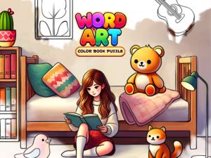 Игра Искусство слова: Цветная книга-головоломка онлайн