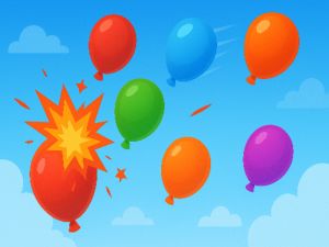 Игра Безумное лопание воздушных шаров онлайн
