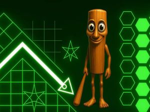 Игра Тунг Тунг Сахур: Геометрия Даш онлайн