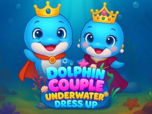 Игра Пара дельфинов под водой онлайн