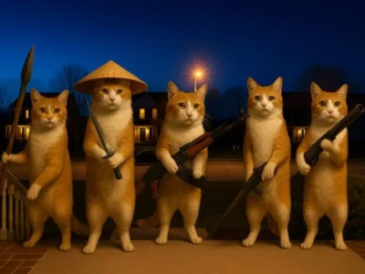 Игра Кот с пистолетом Кликер Эволюция онлайн