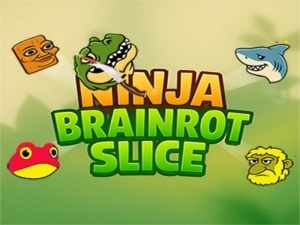 Игра Брейнрот Ниндзя нарезка ломтиков онлайн