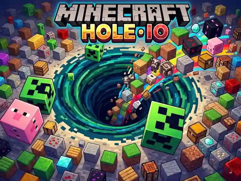 Игра Minecraft Hole IO онлайн