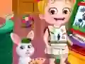 Игра Малышка Хейзел учится рисовать онлайн