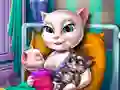 Игра Рождение близнецов Анжелы онлайн Игра Рождение близнецов Анжелы онлайн