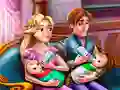Игра Семейный день близнецов Рапунцель онлайн