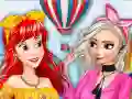 Игра Модные принцессы и фестиваль воздушных шаров онлайн Игра Модные принцессы и фестиваль воздушных шаров онлайн