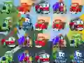 Игра Мультяшные грузовички Матч 3 онлайн Игра Мультяшные грузовички Матч 3 онлайн