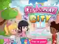 Игра Девочки играют в городе онлайн Игра Девочки играют в городе онлайн