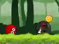 Игра Геройские приключение шара: красный отскок онлайн