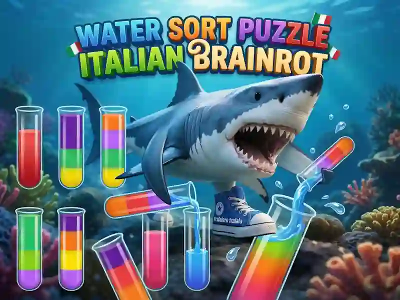 Игра Water Sort Puzzle Italian Brainrot онлайн