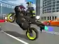 Игра Симулятор супергеройского трюка на мотоцикле онлайн