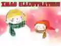Игра Рождественская иллюстрация онлайн Игра Рождественская иллюстрация онлайн