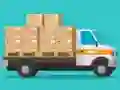 Игра Продукты питания и грузовики для доставки: Пазлы онлайн Игра Продукты питания и грузовики для доставки: Пазлы онлайн