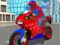Игра Симулятор Человека паука на мотоцикле 3D 2 онлайн Игра Симулятор Человека паука на мотоцикле 3D 2 онлайн