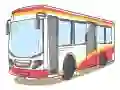 Игра Мультипликационные автобусы: Пятнашки онлайн