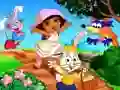 Игра Дора Счастливая Пасха найти отличия онлайн Игра Дора Счастливая Пасха найти отличия онлайн