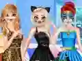 Игра Модная вечеринка принцессы в стиле животных онлайн Игра Модная вечеринка принцессы в стиле животных онлайн