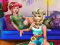 Игра Ночной сеанс для принцесс онлайн Игра Ночной сеанс для принцесс онлайн