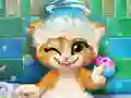 Игра Ванна для котёнка Расти онлайн Игра Ванна для котёнка Расти онлайн
