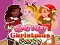 Игра Девочки играют на рождественской вечеринке онлайн Игра Девочки играют на рождественской вечеринке онлайн