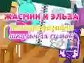 Игра Жасмин и Эльзы: Конкурс дизайна школьных сумок онлайн Игра Жасмин и Эльзы: Конкурс дизайна школьных сумок онлайн