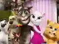Игра Говорящий кот Том Пазл онлайн Игра Говорящий кот Том Пазл онлайн