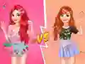 Игра Принцессы Фруктовый Принт: Веселый вызов онлайн Игра Принцессы Фруктовый Принт: Веселый вызов онлайн