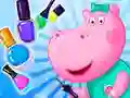 Игра Маникюрный салон Бегемота онлайн Игра Маникюрный салон Бегемота онлайн
