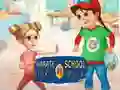 Игра Девушка-карате против школьного хулигана онлайн Игра Девушка-карате против школьного хулигана онлайн