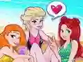 Игра Пляжная вечеринка принцесс онлайн Игра Пляжная вечеринка принцесс онлайн