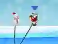 Игра Прыжок Санта-Снеговика онлайн Игра Прыжок Санта-Снеговика онлайн