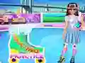 Игра Лучшие подруги: Катание на роликах онлайн