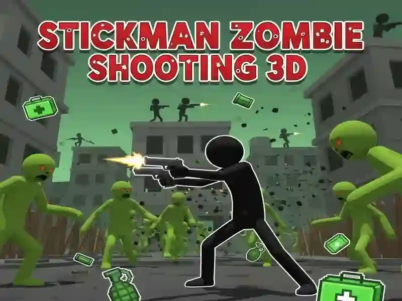 Игра Стикмен: Стрельба по зомби 3D онлайн