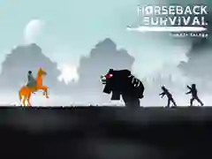 Игра Выживание верхом на лошади: Побег от зомби онлайн