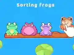 Игра Сортировка лягушек онлайн Игра Сортировка лягушек онлайн