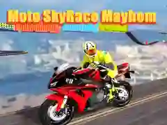 Игра Безумные мотогонки на воздушной трассе онлайн