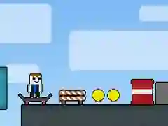 Игра Обби: Скейт для паркура онлайн