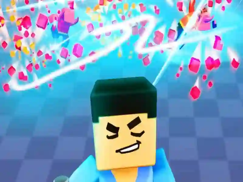 Игра 3D Блочный гладиатор: Выхватывание меча онлайн