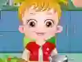 Игра Уход за ребенком Хейзел с больным животиком онлайн