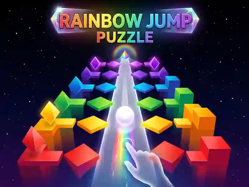 Игра Rainbow Jump Puzzle онлайн