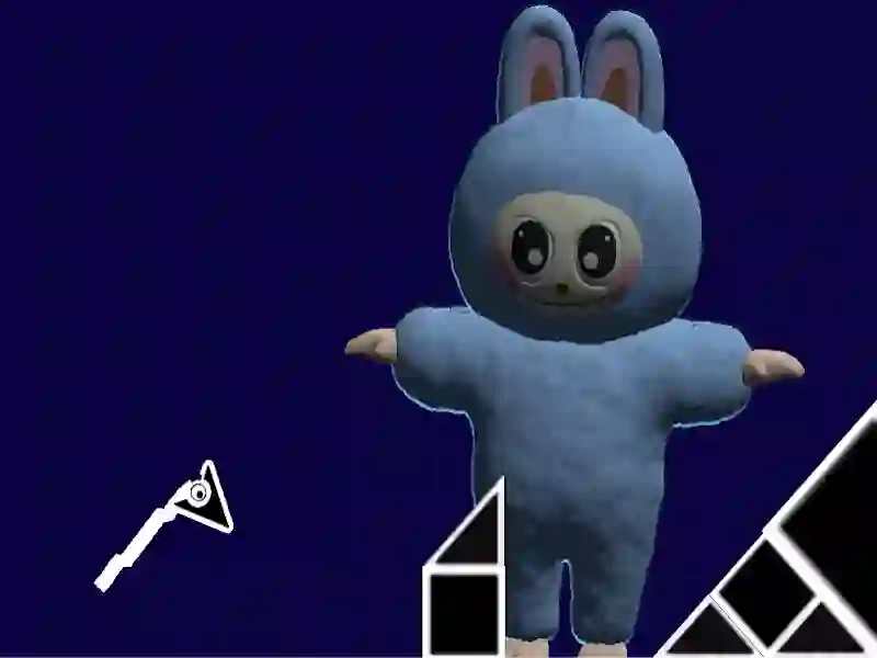 Игра Лабубу Геометрия Дэш онлайн