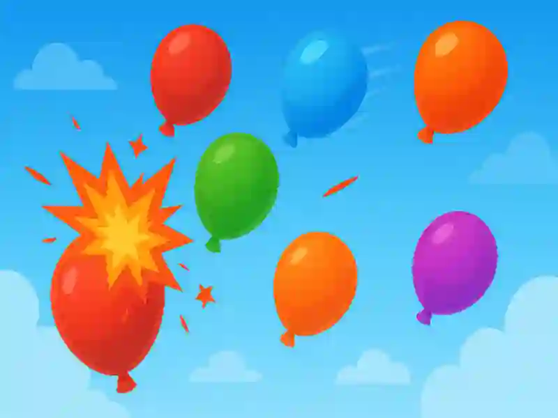 Игра Безумное лопание воздушных шаров онлайн Игра Безумное лопание воздушных шаров онлайн