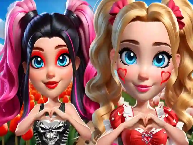 Игра Яркие сердца: Гламур против Панка онлайн