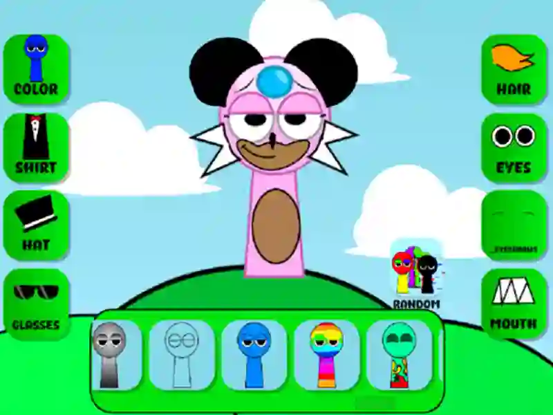 Игра Спрунки: Создать персонажа онлайн
