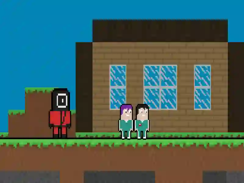 Игра Игра в Кальмара: Побег из блочного мира онлайн