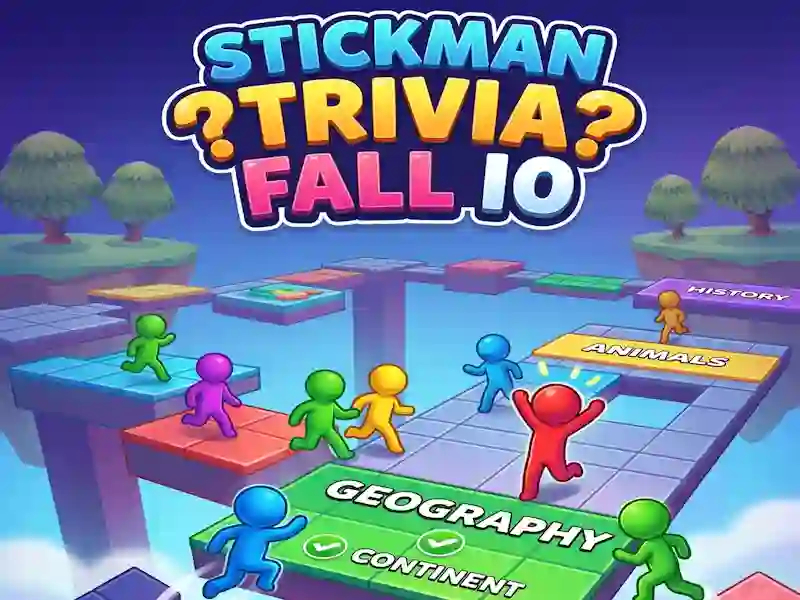 Игра Stickman Trivia Fall IO онлайн