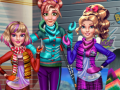 Игра Зимние каникулы принцесс онлайн